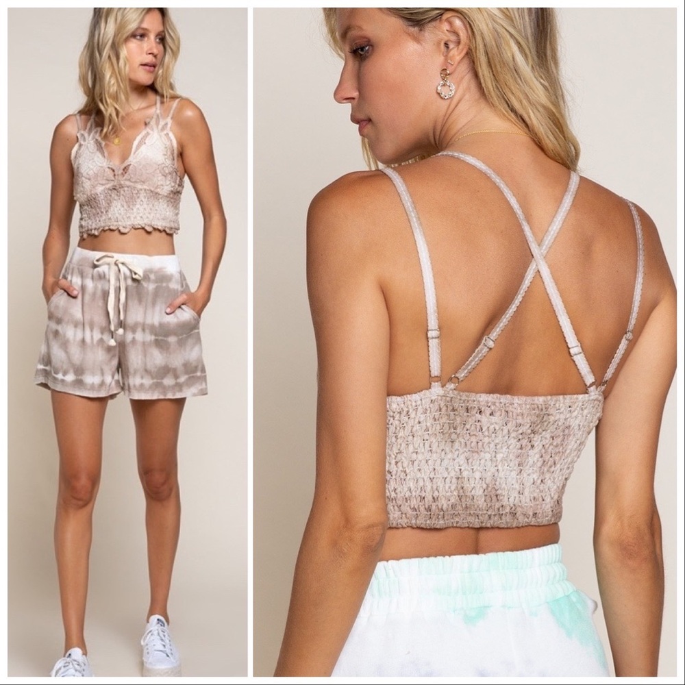 POL Longline Mineral Wash Lace Bralette - Picture 7 of 16